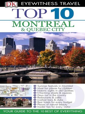 cover image of Top 10 Montreal and Quebec City